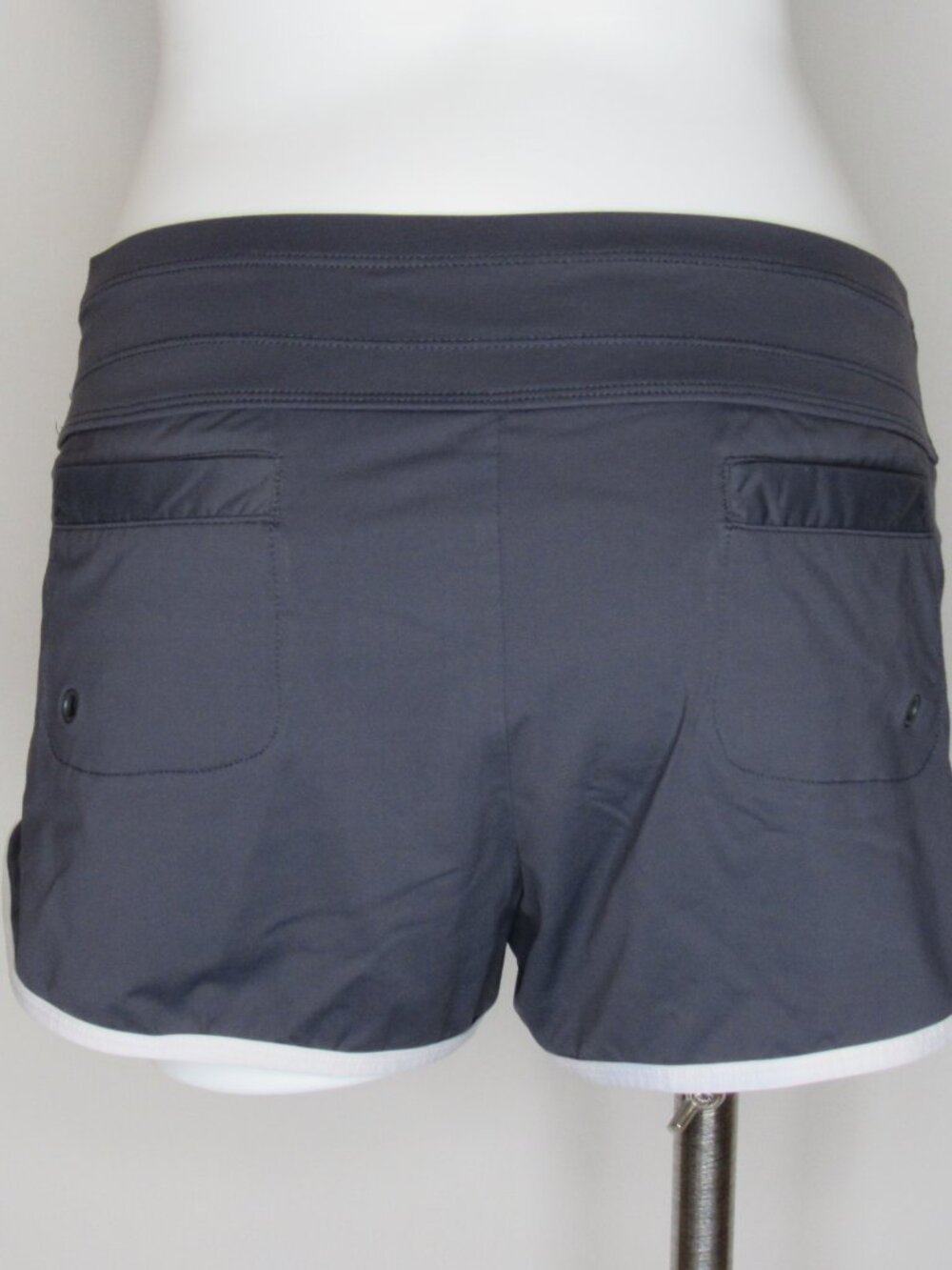 Athleta Gray Kata Swim Shorts Women's M Medium - Picture 3 of 8